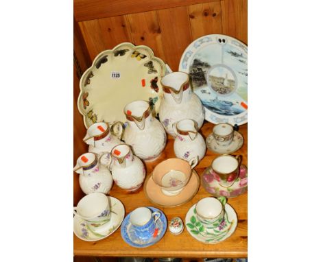 A MIXED COLLECTION OF CERAMICS, to include cups and saucers by Royal Worcester 'Blind Earl', Royal Crown Derby, Coalport, Roy