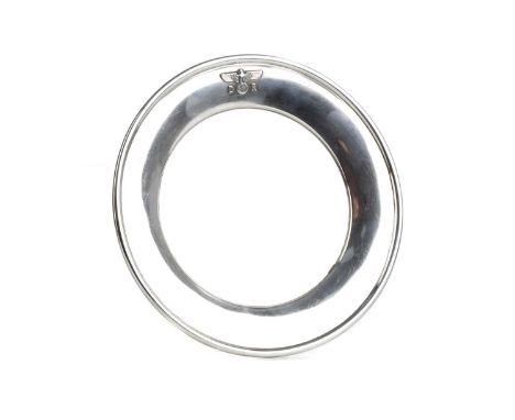 HERMAN GÖRING AND THIRD REICH INTEREST - GERMAN (ALPAKA) SILVER SIDE PLATE, CIRCA 1937-45  the circular dish with applied Naz
