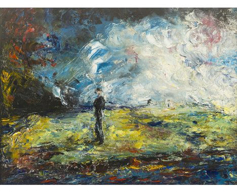 Jack Butler Yeats RHA, 1871-1957THE NIGHT HAS GONE (1947)Oil on canvas, 18" x 24" (46 x 61cm), signed.Exhibited: 1947 Dublin 