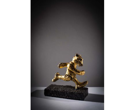 Patrick O'Reilly, b.1957GOLDEN BEARBronze and 24 carat gold leaf, 14" (h) x 13" (w) (35.5 x 33cm)Please note this bear is bei