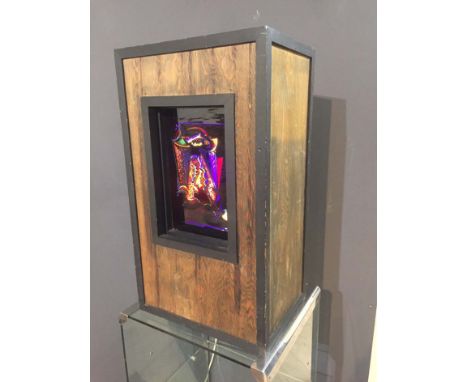 James Scanlon, b.1952STAINED GLASS LIGHT BOXGlass, encased in an Illuminating box, 24" x 17" (61 x 43cm)