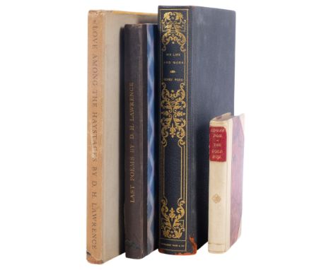Four rare collectable books. Henry Ford 'My life and work' first edition, signed Henry FordEdger Poe, 'The Gold Bug' 1981 edi