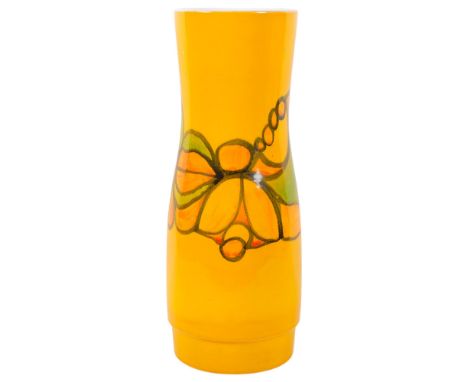 1950s Poole Pottery Delphis vase with abstract fruit design, 40cm