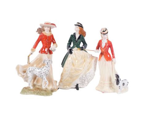 A Royal Worcester High Society figure and another, and a Royal Doulton Sarah, 21cm