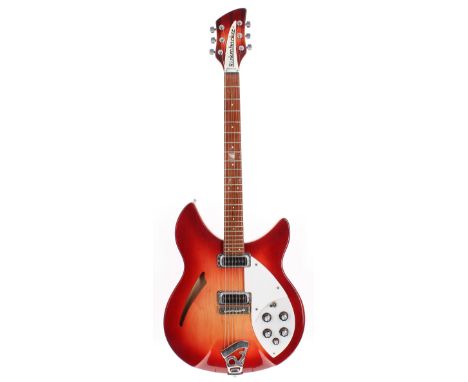 1989 Rickenbacker 330 electric guitar, made in USA, ser. no. E28608; Finish: Fireglo, imperfections including surface marks a