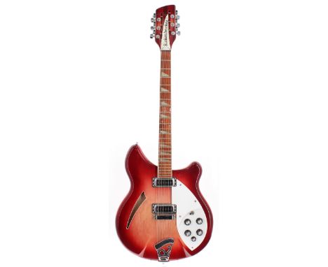 1997 Rickenbacker 360/12 twelve string electric guitar, made in USA, ser. no. R0xxx9; Finish: Fireglo; Fretboard: good; Frets