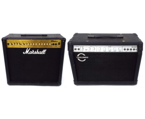 Marshall MG series 100DFX guitar amplifier; together with a Carlsbro GLX30 guitar amplifier (2)