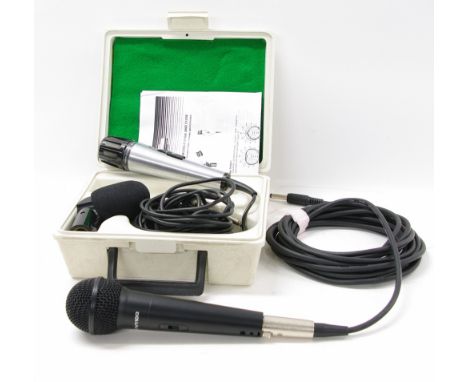 Vintage Shure Model 5155A dynamic microphone, within original box; together with a Peavey PVi100 microphone (2)