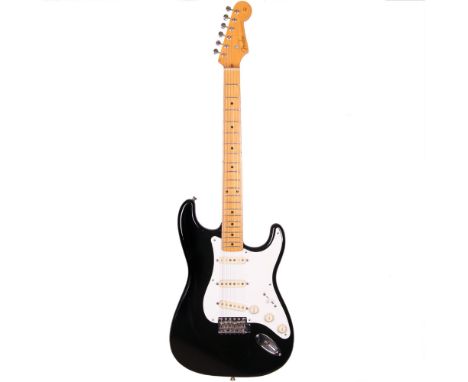 Fender ST54-500 Stratocaster electric guitar, made in Japan, (1989-1990), ser. no. J0xxxx1; Finish: black, various scratches 