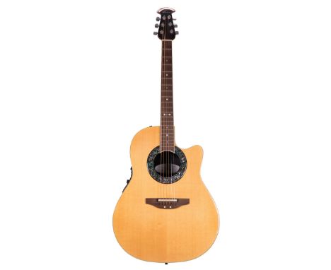 2008 Ovation model 2071 Ultra electro-acoustic guitar, made in Korea, ser. no. 7xxxxx8; Finish: Natural; Fretboard: rosewood;