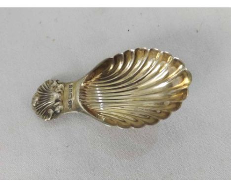 Elizabeth II Silver Caddy spoon with shell formed bowl, hallmarked London 1969, 3" long   35-45 