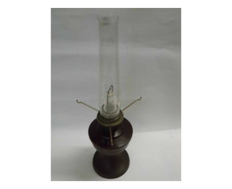A 20th Century Bakelite Based Oil Lamp, 24" high 