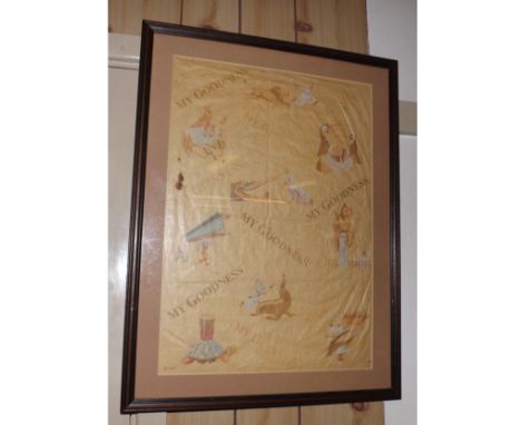 Guinness Interest – a Framed and Glazed John Gilroy “My Goodness My Guinness” print on tissue-type paper, 19” x 13 ½”