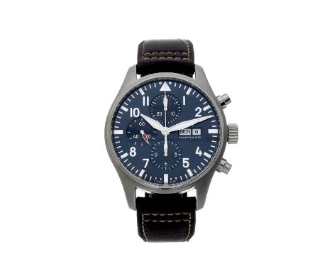 IWC, a stainless steel Pilot Le Petit Prince chronograph wrist watch, reference IW377714, signed automatic movement calibre 7