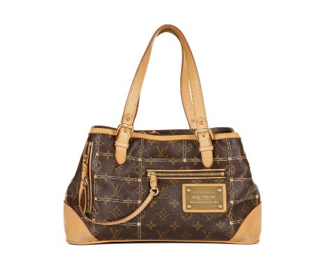 Louis Vuitton, a limited edition Riveting tote, designed by Marc Jacobs, crafted from monogram-coated canvas with vachetta le