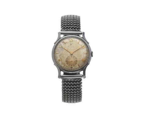 Rolex, a rare stainless steel Precision bracelet watch, circa 1946, reference 4542, signed manual wind movement, serial 46962
