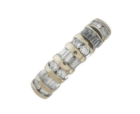 A vari-cut diamond dress ring, estimated total diamond weight 0.50ct, H-I colour, VS2-SI1 clarity, ring size N, 4.4gOverall g