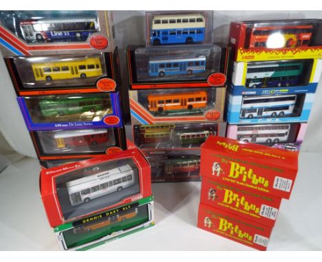 Original Omnibus, Corgi CMB and other - 22 diecast 1:76 scale model buses and coaches, all appear mint in mint window boxes a