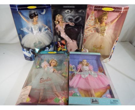 Barbie - five good quality Barbie dolls to include Marzipan the Nutcracker 20851, Sugar Plum Fairy 17056, Peppermint Candy Ca