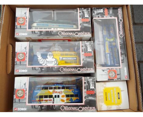 Original Omnibus - 13 various 1:76 scale model Balloon Trams, all appear mint in mint window boxes - Est £80 - £120