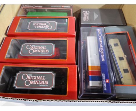 Original Omnibus - 20 diecast 1:76 scale model buses and coaches, all appear mint in mint transparent plastic cases - Est £50