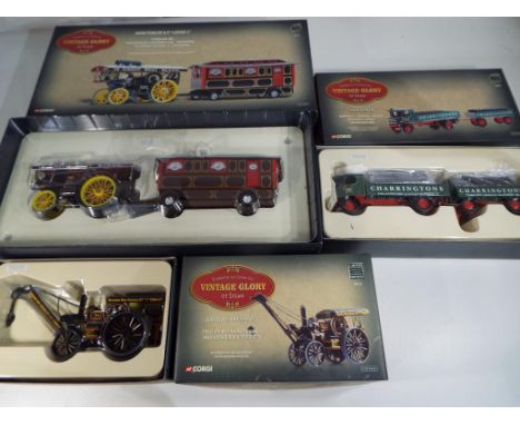 Vintage Glory of Steam by Corgi - three 1:50 scale diecast models, celebrating the Golden Age of Steam comprising Fowler B6 S