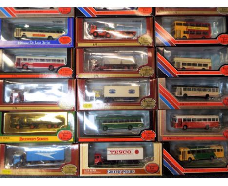 Exclusive First Editions - Eighteen diecast model motor vehicles by Exclusive First Editions comprising buses, coaches and ha