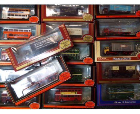 Exclusive First Editions - Eighteen diecast model motor vehicles by Exclusive First Editions in 1:76 scale comprising buses, 