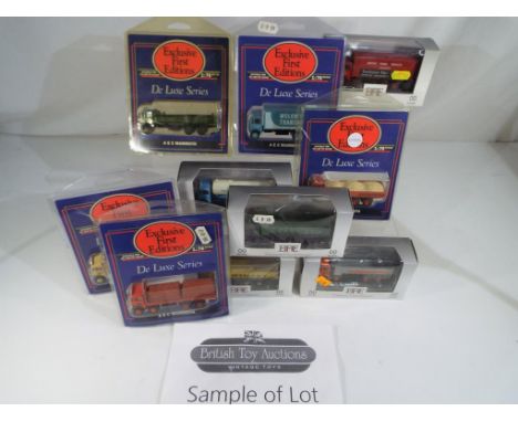Diecast models - eight Exclusive First Edition diecast models 1:76 scale from the De Luxe Series, all appear mint and sealed 