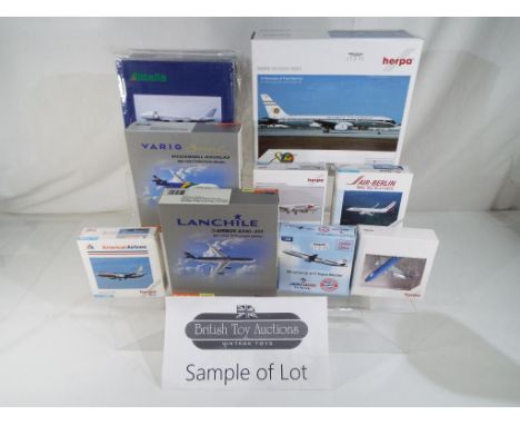 Model Aeroplanes - Twenty diecast models of commercial airliners, all in 1:500 scale, comprising, Star Jets and Herpa. All mo