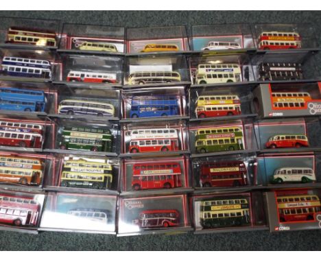 Original Omnibus - 30 diecast 1:76 scale model buses and coaches, all appear mint in mint transparent plastic cases  - Est £6