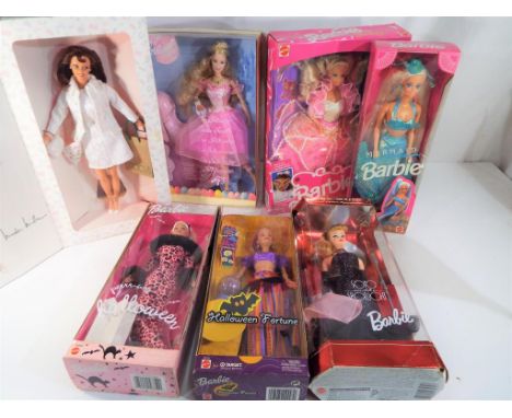 Barbie - seven Barbie dolls to include City Shopper 16289, Nutcracker 50792, Solo Spotlight 13534, Halloween 56752, Mermaid 1