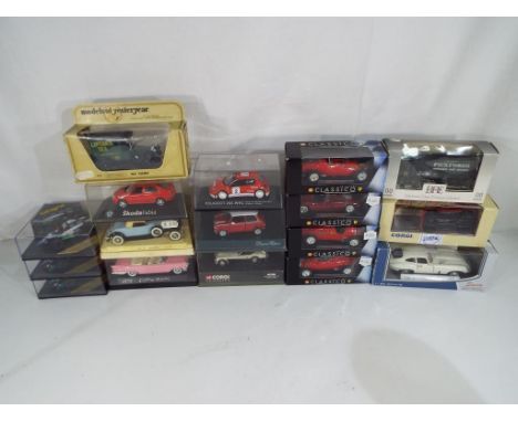 Diecast - seventeen diecast model motor vehicles comprising onyx, Corgi, Solido, Exclusive First Editions, Matchbox and simil
