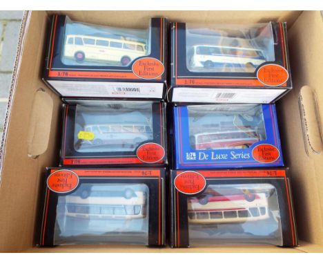 EFE Exclusive First Editions - 18 diecast 1:76 scale model buses and coaches, all appear mint in mint window boxes - Est £40 