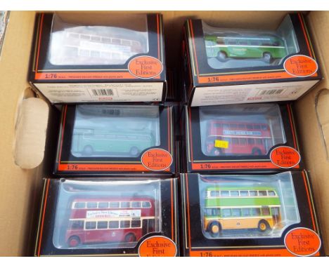 EFE Exclusive First Editions - 18 diecast 1:76 scale model buses and coaches, all appear mint in mint window boxes - Est £40 