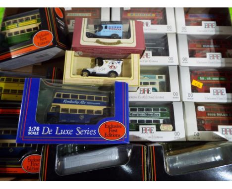 Diecast Models - nine OO gauge EFE, Exclusive 1st Editions Ltd Diecast Double Decker buses, six further double decker buses 1