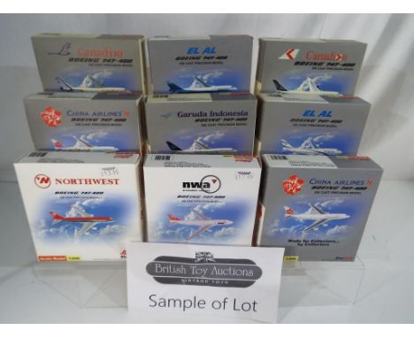 Schuco - twenty diecast model airplanes by Schuco Star Jets 1:500 scale models, all appear mint in box