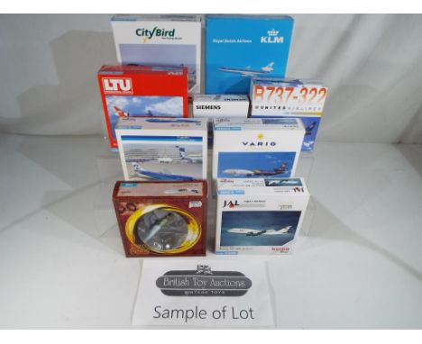Herpa Wings - thirteen diecast model planes 1:500 scale by Herpa Wings, a Merry Christmas Limited Edition Herpa No. 510653, a