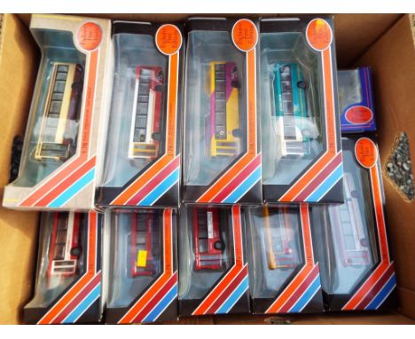 EFE Exclusive First Editions - 18 diecast 1:76 scale model buses and coaches, all appear mint in mint window boxes - Est £40 