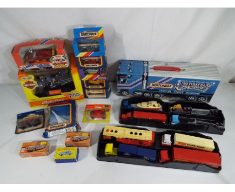 Matchbox - twenty diecast model motor vehicles by Matchbox to include a Convoy Carry Case containing eight Haulage Vehicles, 