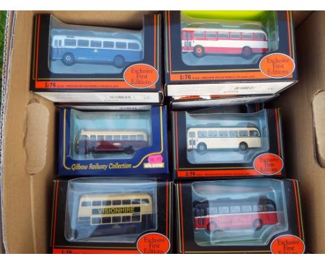 EFE Exclusive First Editions - 18 diecast 1:76 scale model buses and coaches, all appear mint in mint window boxes - Est £40 
