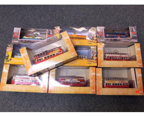 Original Omnibus - 10 various 1:76 scale model Balloon Trams, all appear mint in mint window boxes - Est £60 - £80