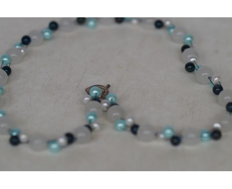 Silver &amp; coloured beads 