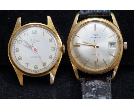 Technos vintage wristwatch (currently ticking) &amp; one other vintage wristwatch (currently ticking)