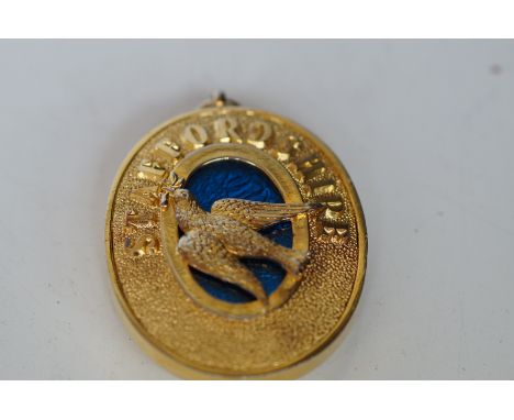 Silver gilt Staffordshire medallion 