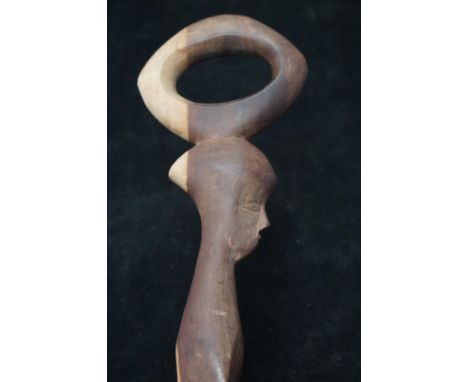 Carved African walking stick 