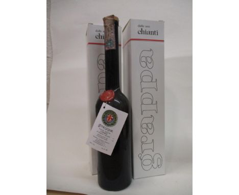 Two bottles of Delle Uve Chianti Grappa, Casale, 500ml x 2 