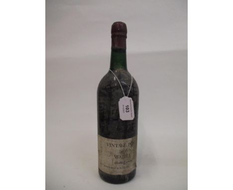 A single bottle of 1966 vintage Warre's port 