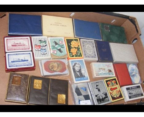 Mint condition vintage playing cards in original boxes and other - twenty-two packs