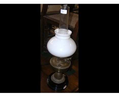 An antique oil lamp 